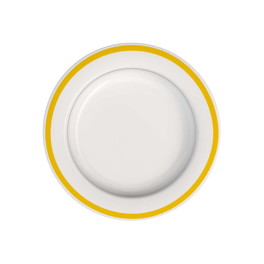 Small plate with sloped base