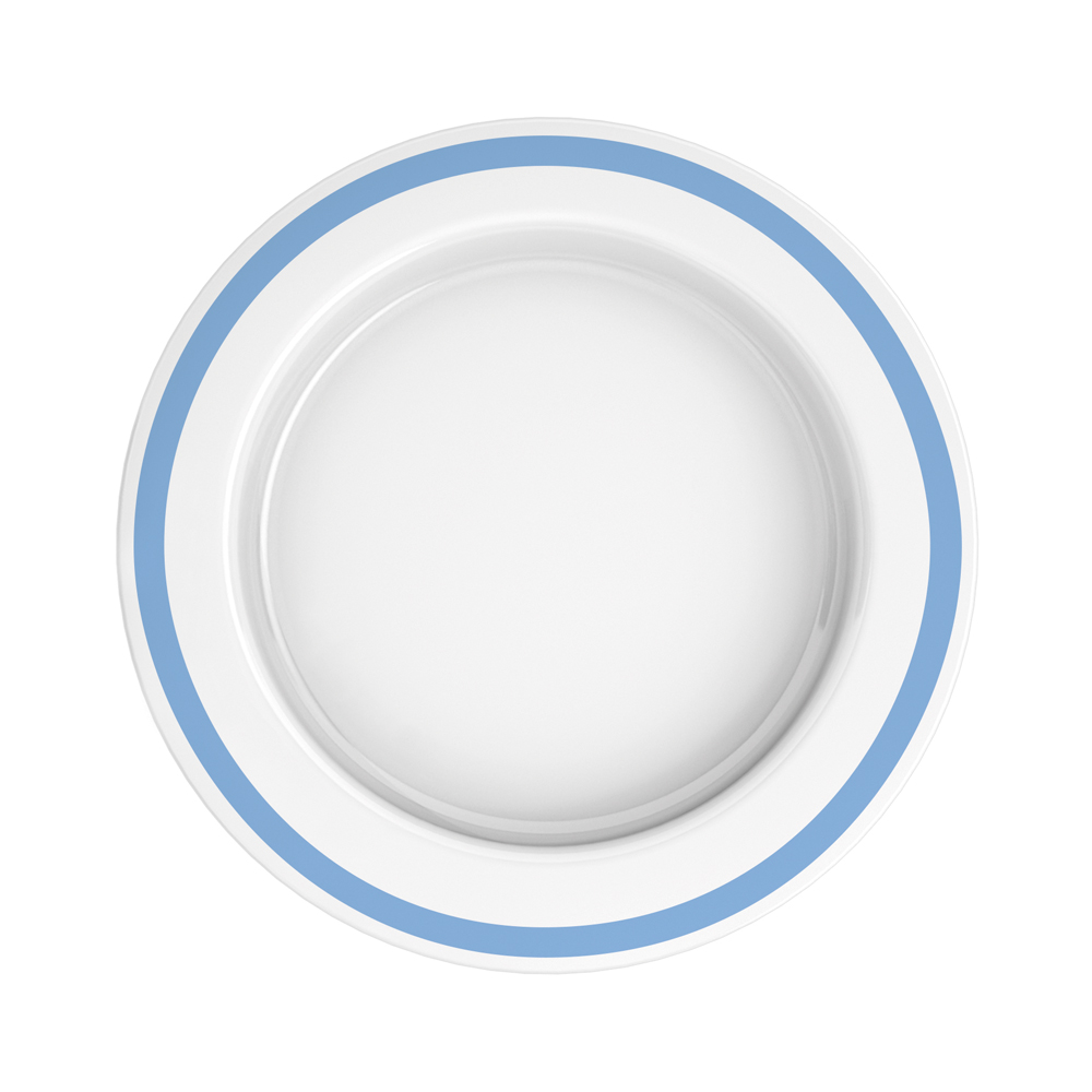 Large plate with sloped base