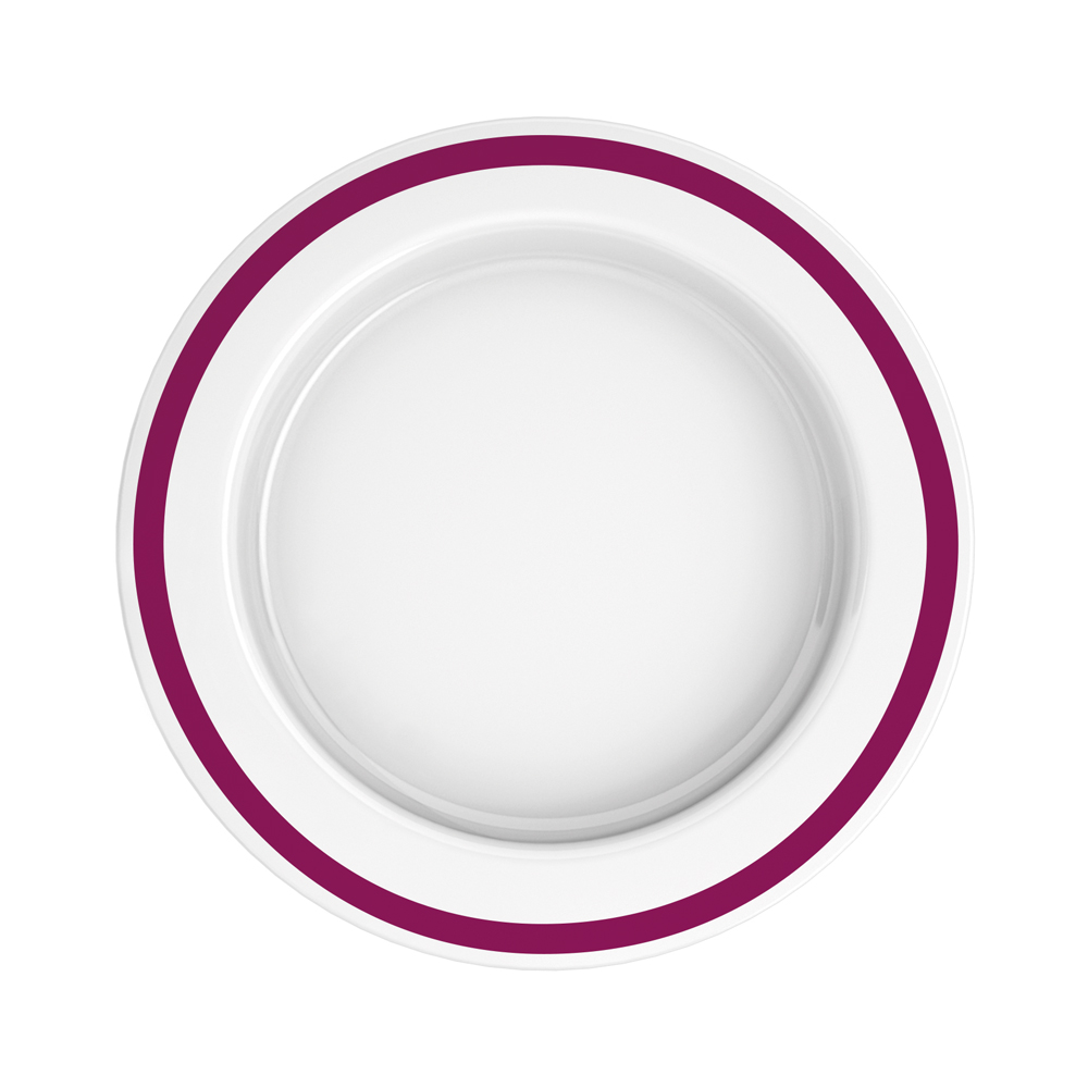 Large plate with sloped base Large plate with sloped base