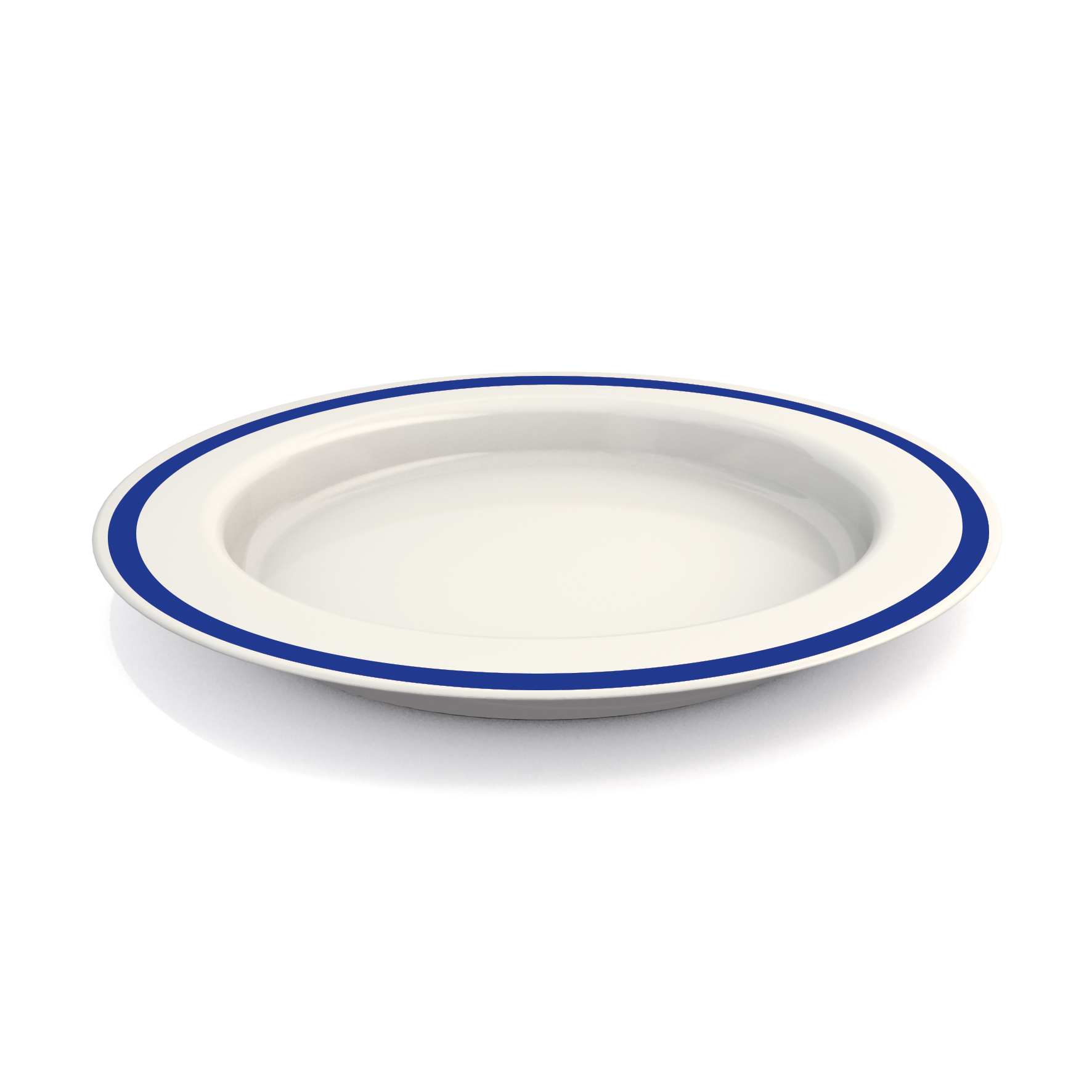 Large plate with sloped base