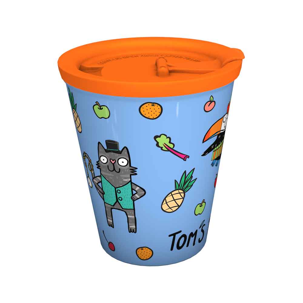 Tom's Teas Coffee to go Cup with lid