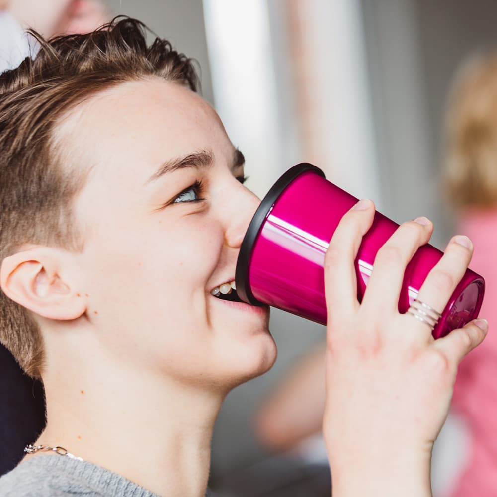 Great Gloria with drinking lid Great Gloria with drinking lid