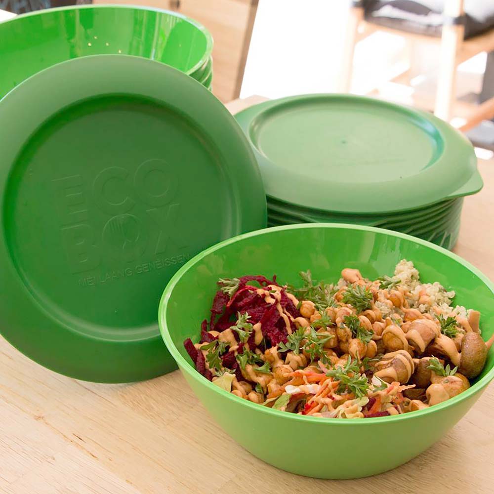 ORNAMIN ECOBOX Luxemburg gefüllt mit Essen zum mitnehmen