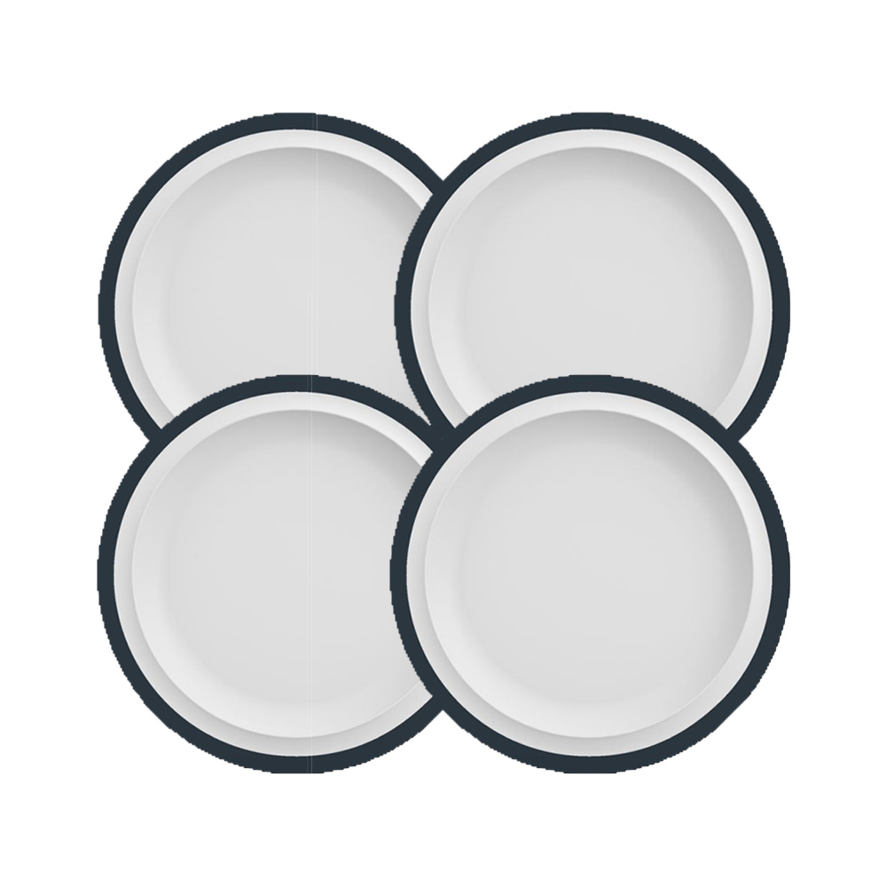 Set of 4 classic breakfast plates