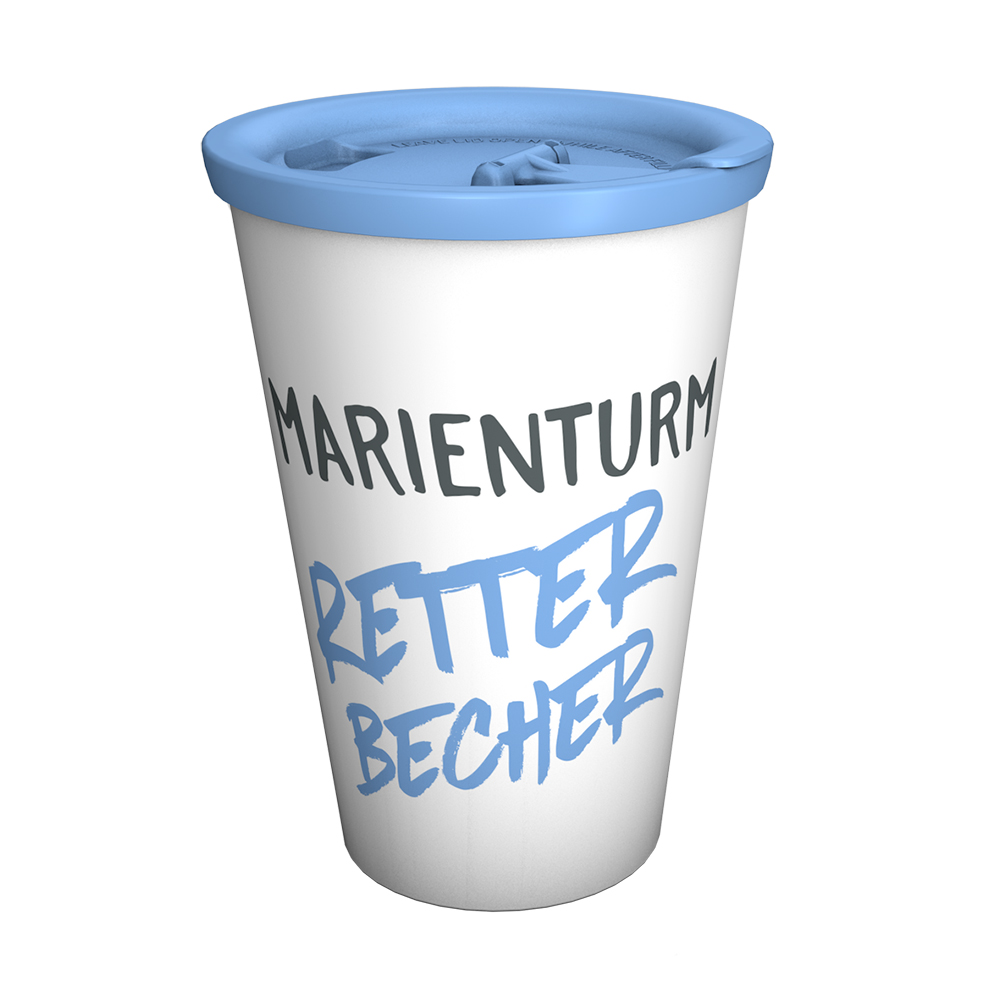 Marienturm Retter-Becher Coffee to go 400 ml//14 oz with lid