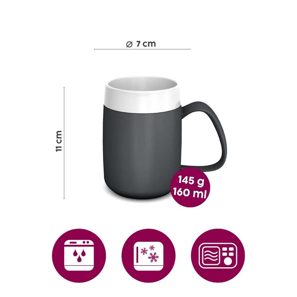 Mug with internal cone