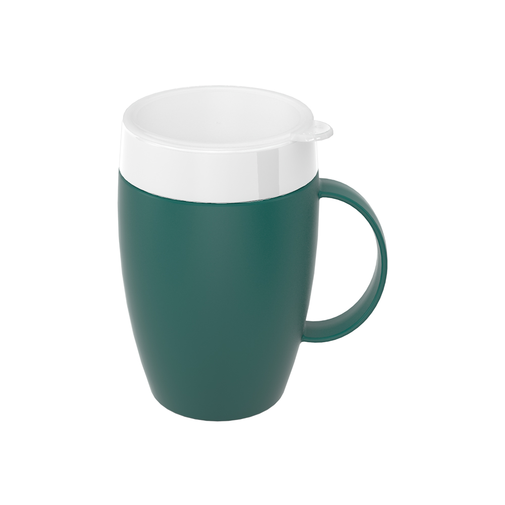 Mug with internal cone with lid