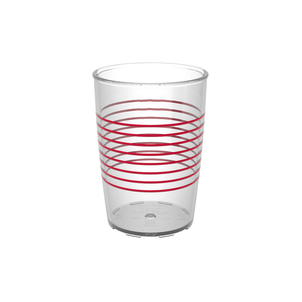 Non-slip cup with rings with therapeutic drinking lid