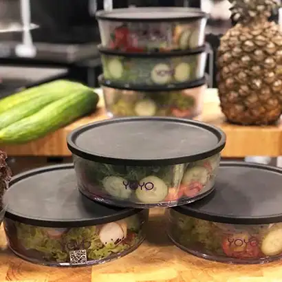 ORNAMIN Food to-go Mehrwegschalen im YoYo Mehrwegsystem