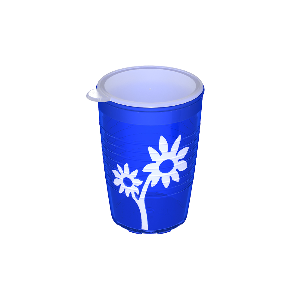 Non-slip cup flower with lid