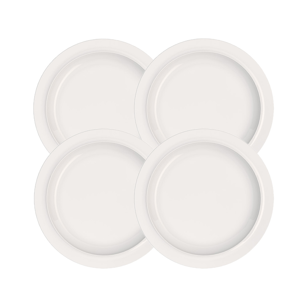 Set of 4 classic breakfast plates