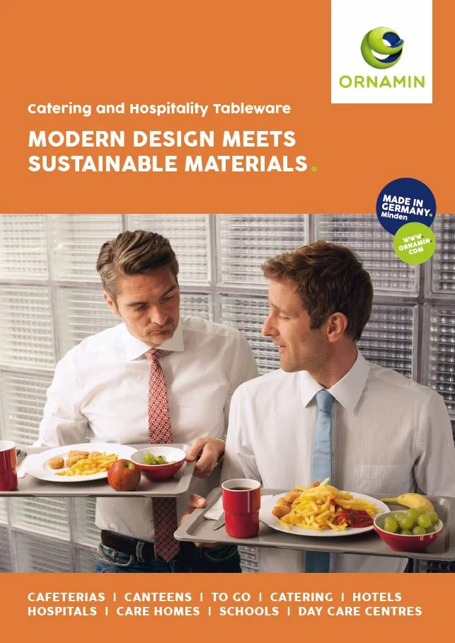 ORNAMIN-Flyer zum Download Thema Catering and Hospitality Tableware