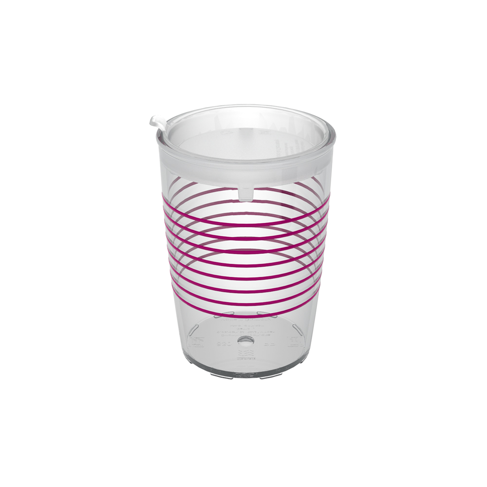 Non-slip cup with rings