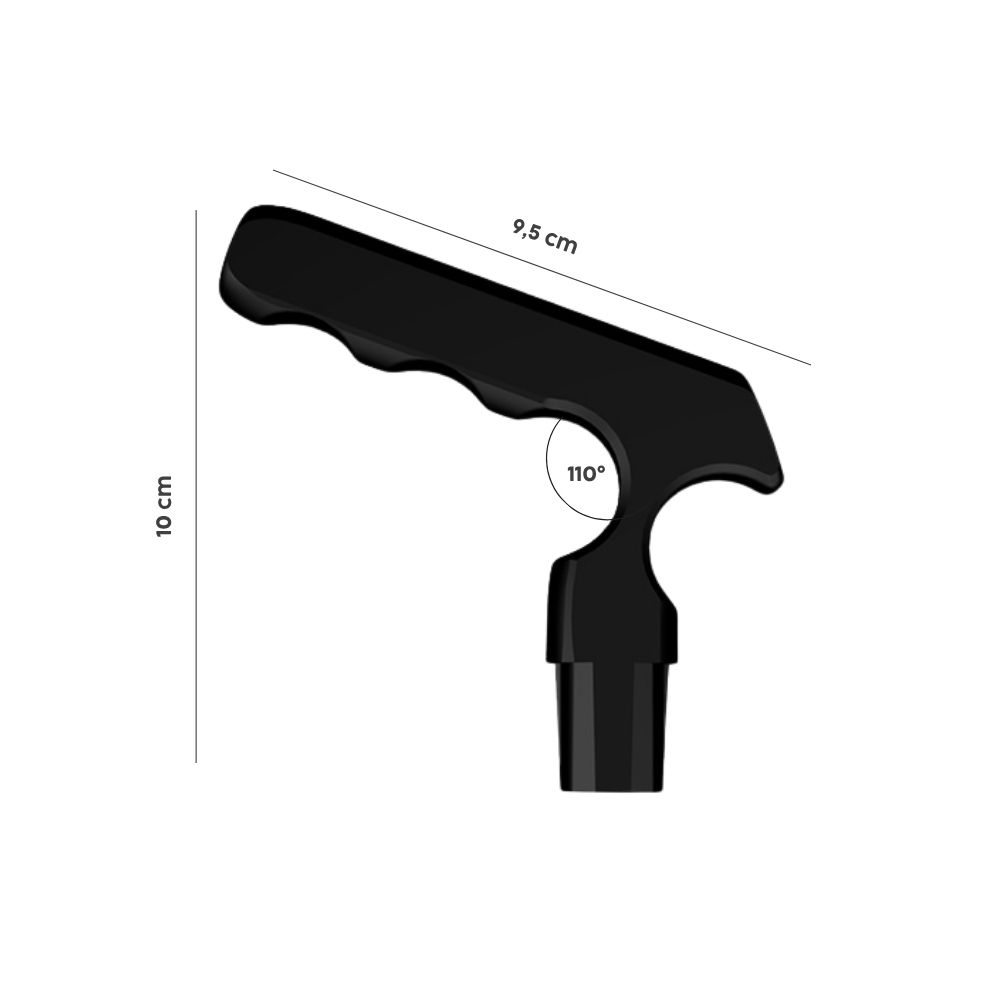 Handle angled 110°