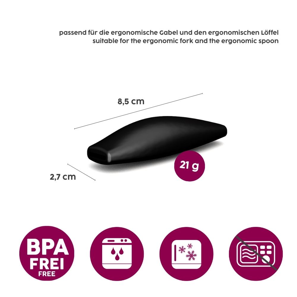 Grip Cushion for ergonomic fork/spoon