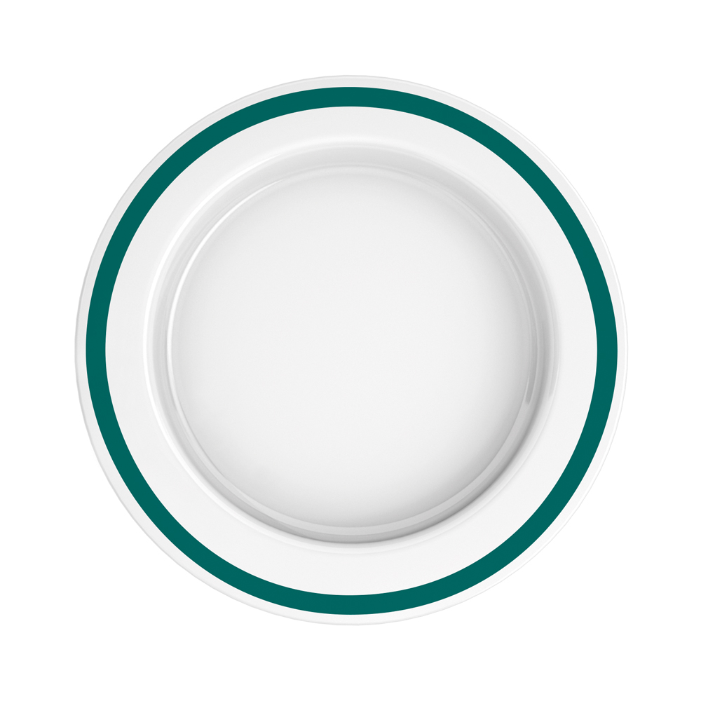 Large plate with sloped base Large plate with sloped base