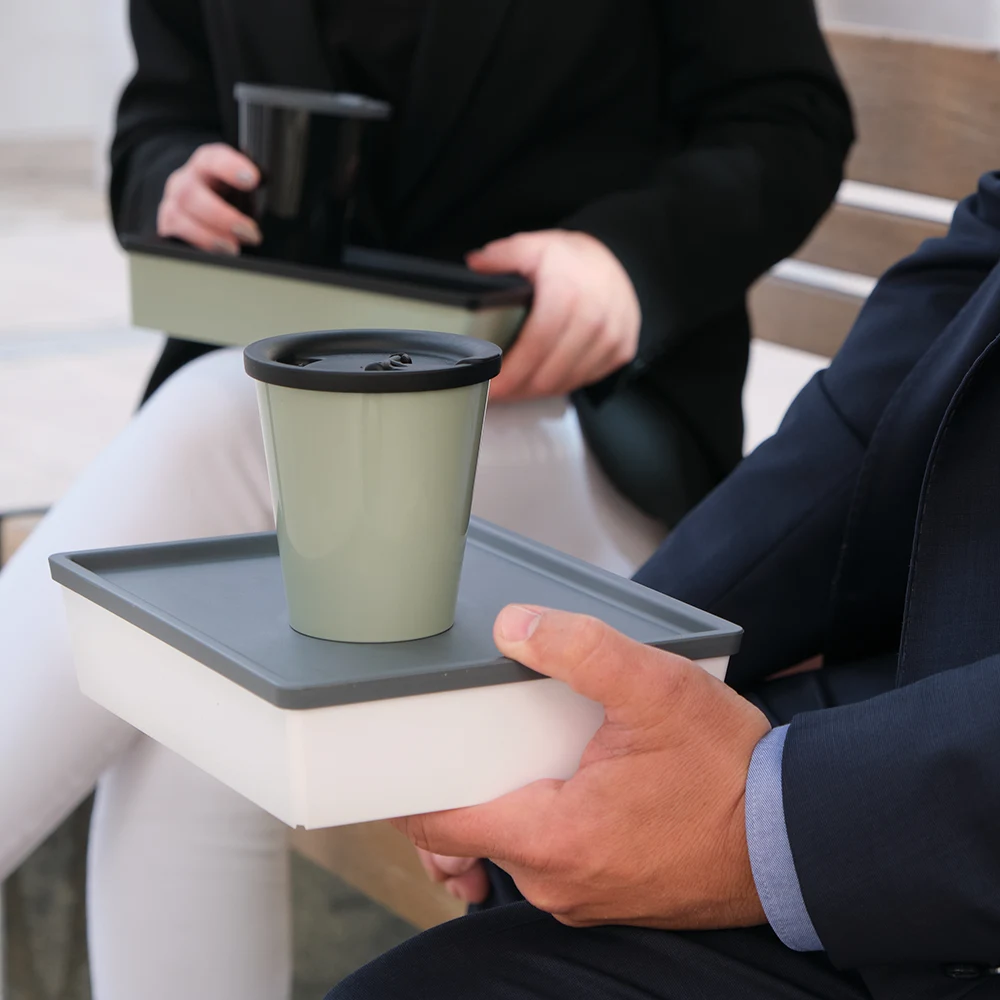 Moving Martha with drinking lid