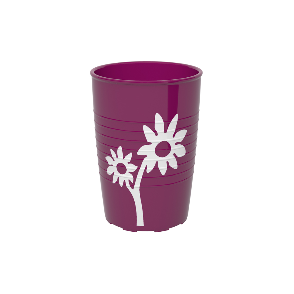Non-slip cup flower with spouted lid large opening