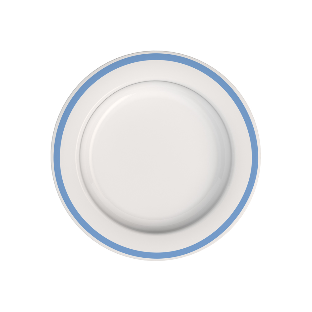 Small plate with sloped base