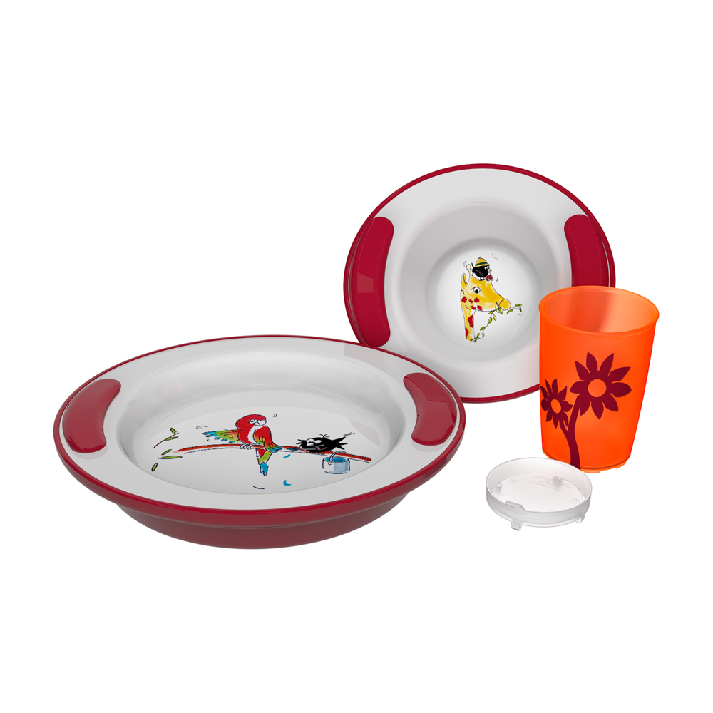 Care tableware for children ORNAMIN