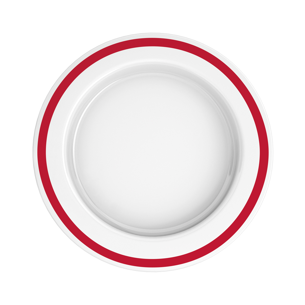 Large plate with sloped base Large plate with sloped base