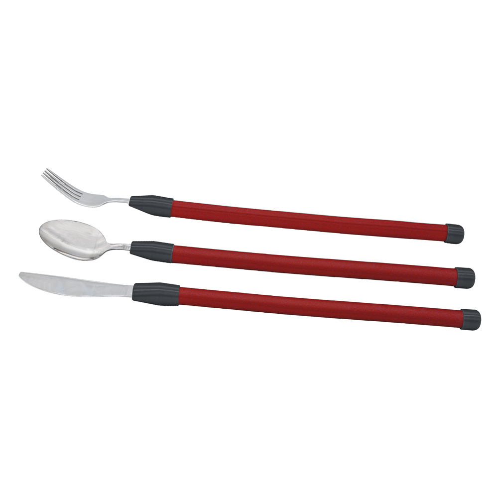 Stainless steel flexible cutlery set