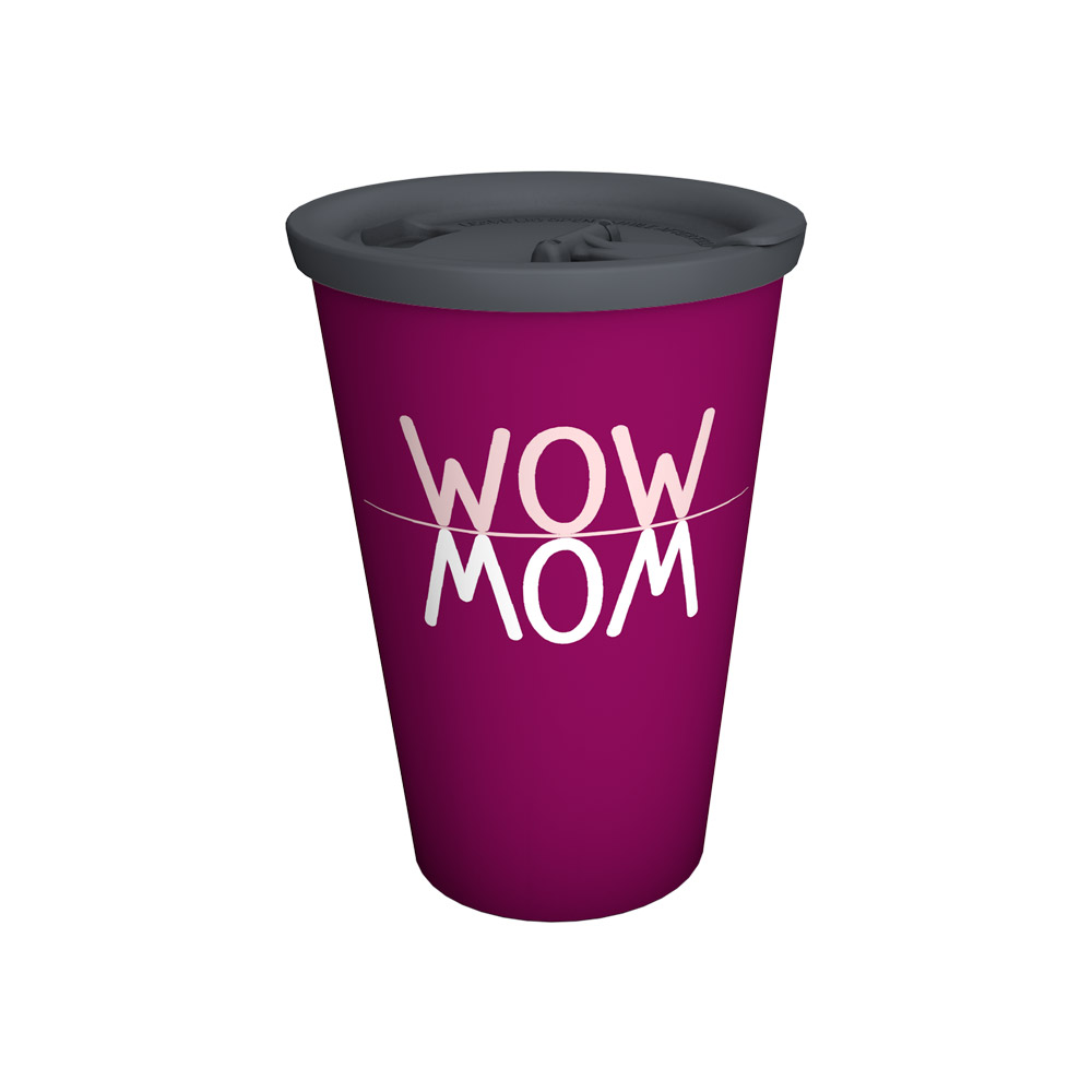 WOW MOM Coffee to go-Mug with lid