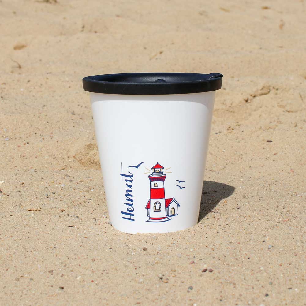 MOVING MARTHA LIGHTHOUSE WITH DRINKING LID 