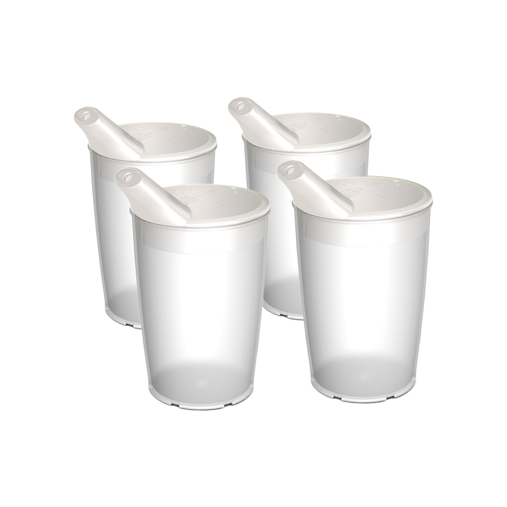 4er Cup Scale Set with Spouted Lid, small opening