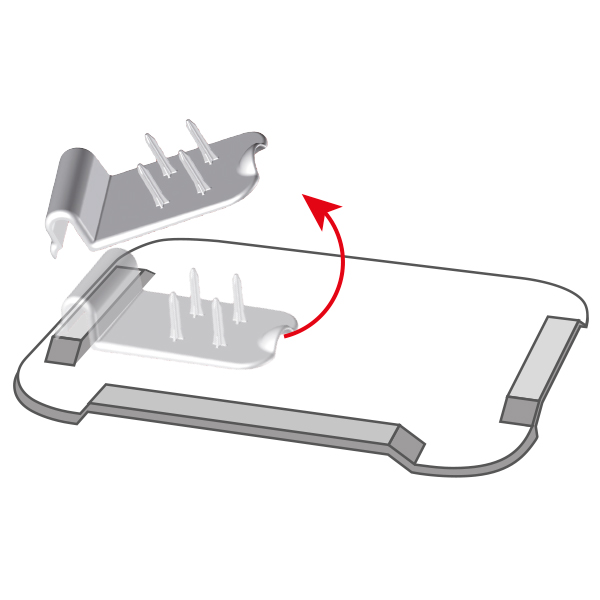 Large non-slip board with preparation aid Large non-slip board with preparation aid