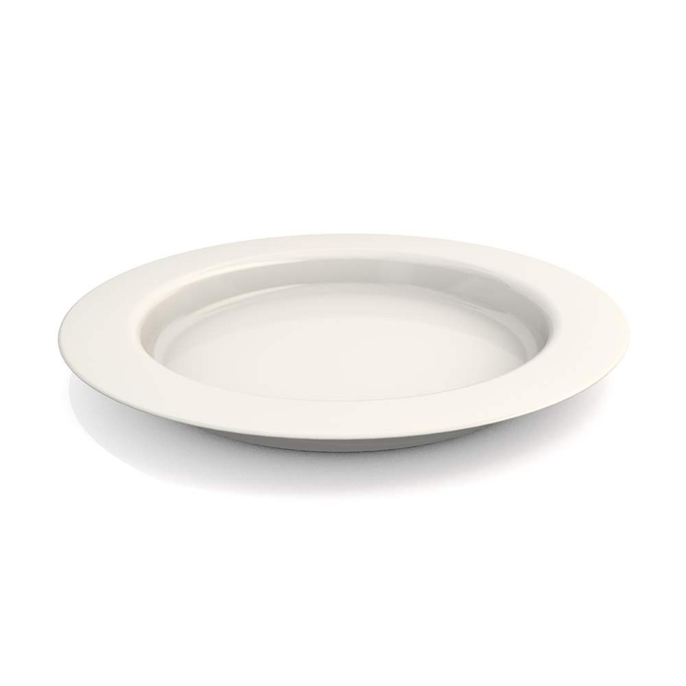 Large plate with sloped base