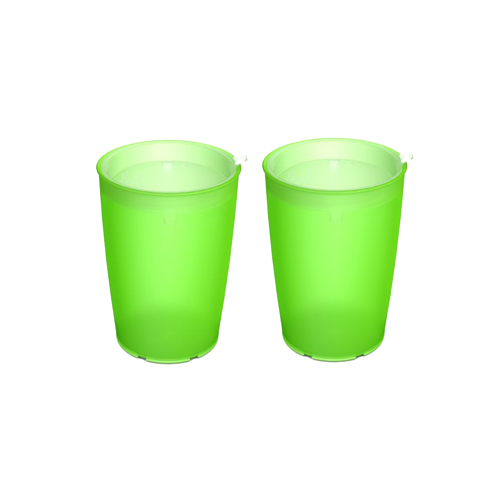 2er set cup scale with discreet drinking lid