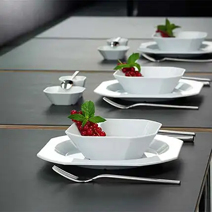 ORNAMIN Mehrweggeschirr im Einsatz in der Mansa der Universitaet Goettingen