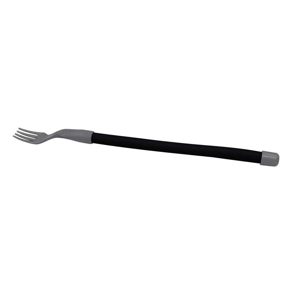 Plastic fork with flexible handle