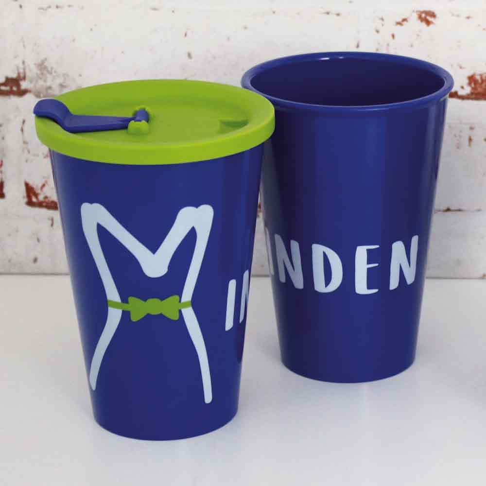 Great Gloria Minden-cup with drinking lid Great Gloria Minden-cup with drinking lid