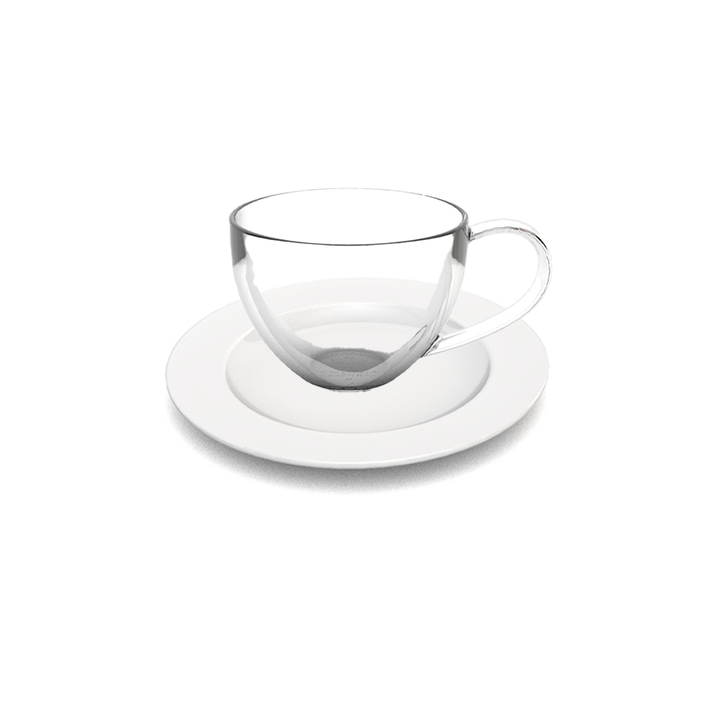 Set of a cup and saucer