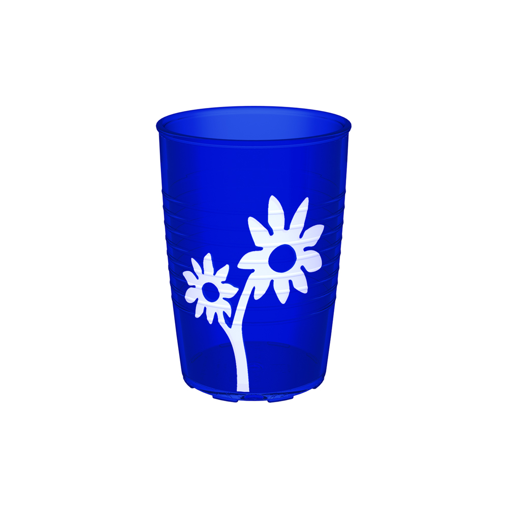 Non-slip cup flower with therapeutic drinking lid