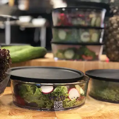 ORNAMIN Food to-go Mehrwegschalen im YoYo Mehrwegsystem