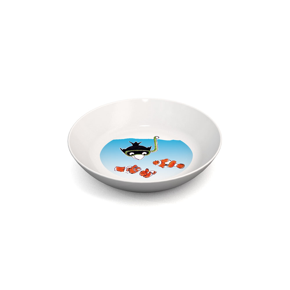 Dessert plate with a children's design