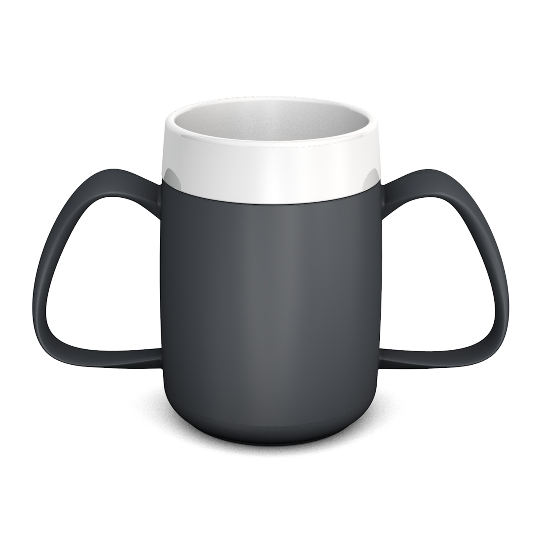 Two handled mug with internal cone
