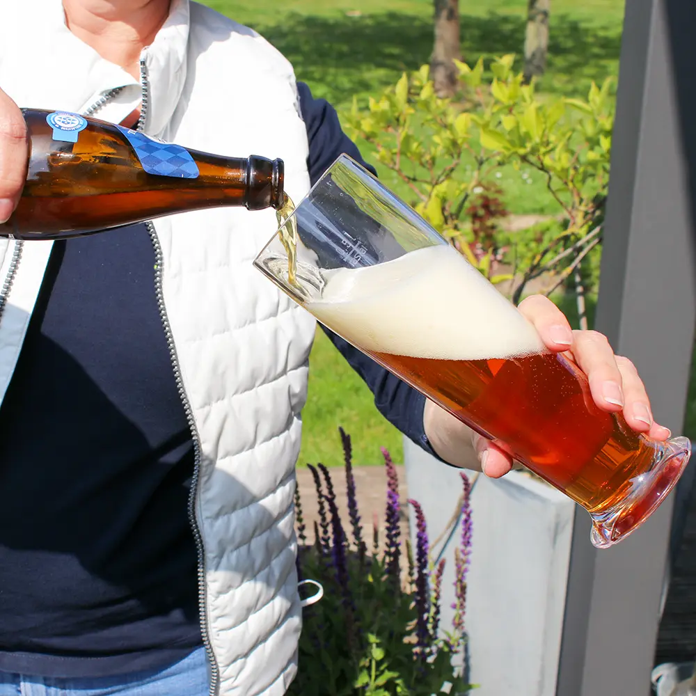 Glass for wheat beer