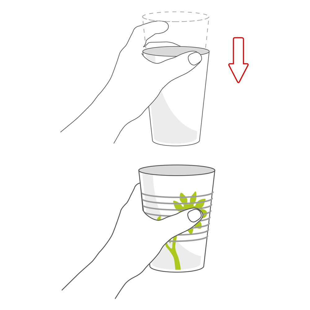 Non-slip cup flower with therapeutic drinking lid