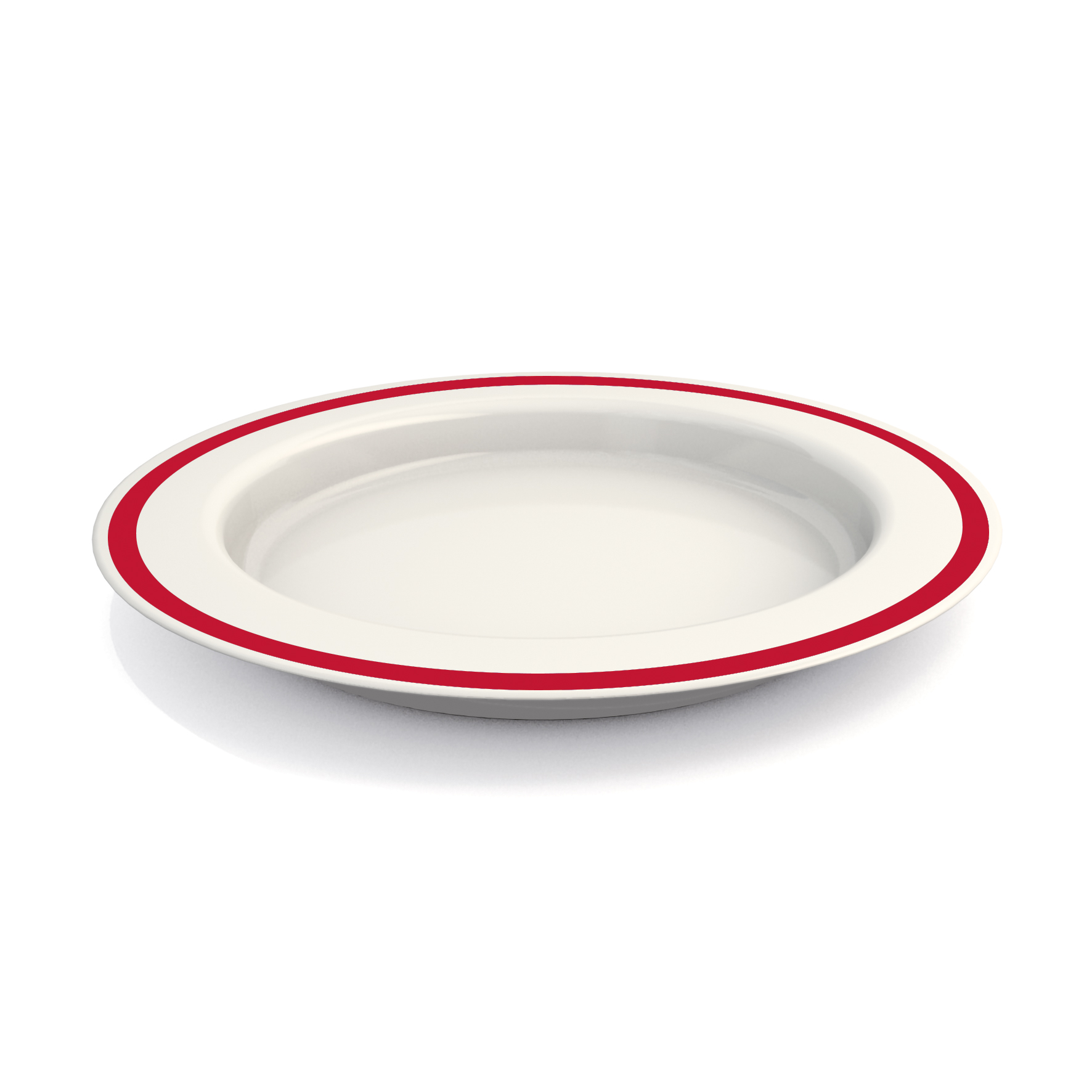 Large plate with sloped base Large plate with sloped base
