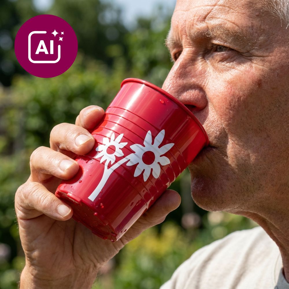 Non-slip cup flower
