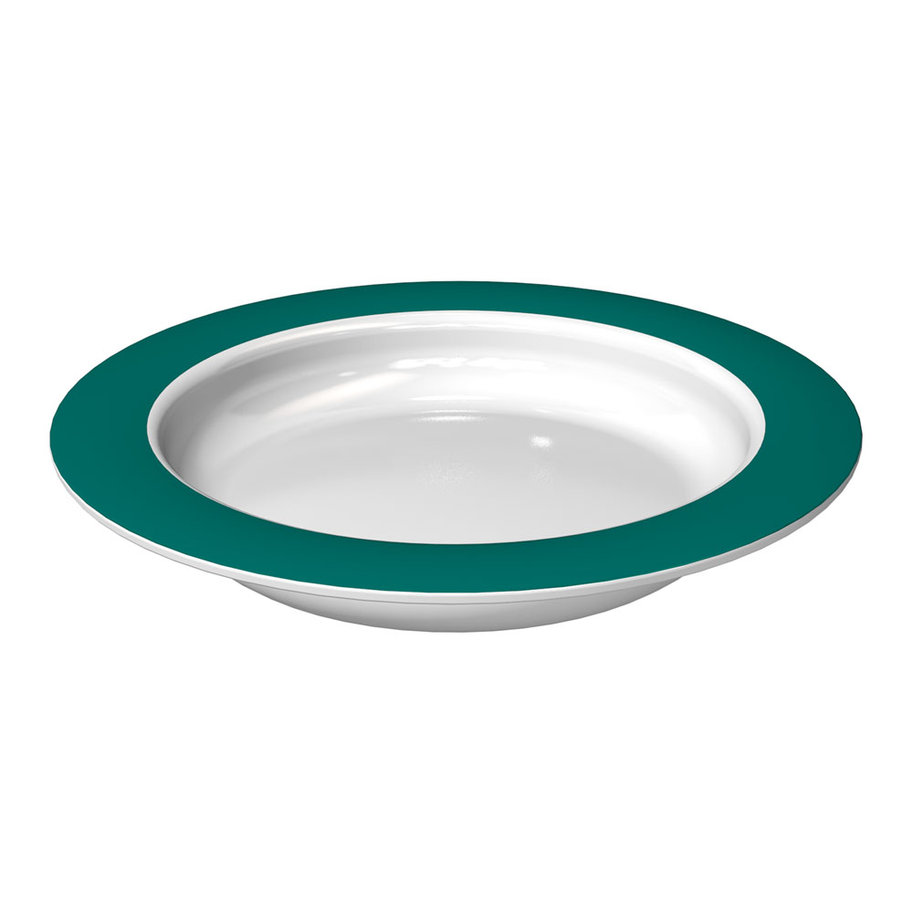 Small plate with sloped base