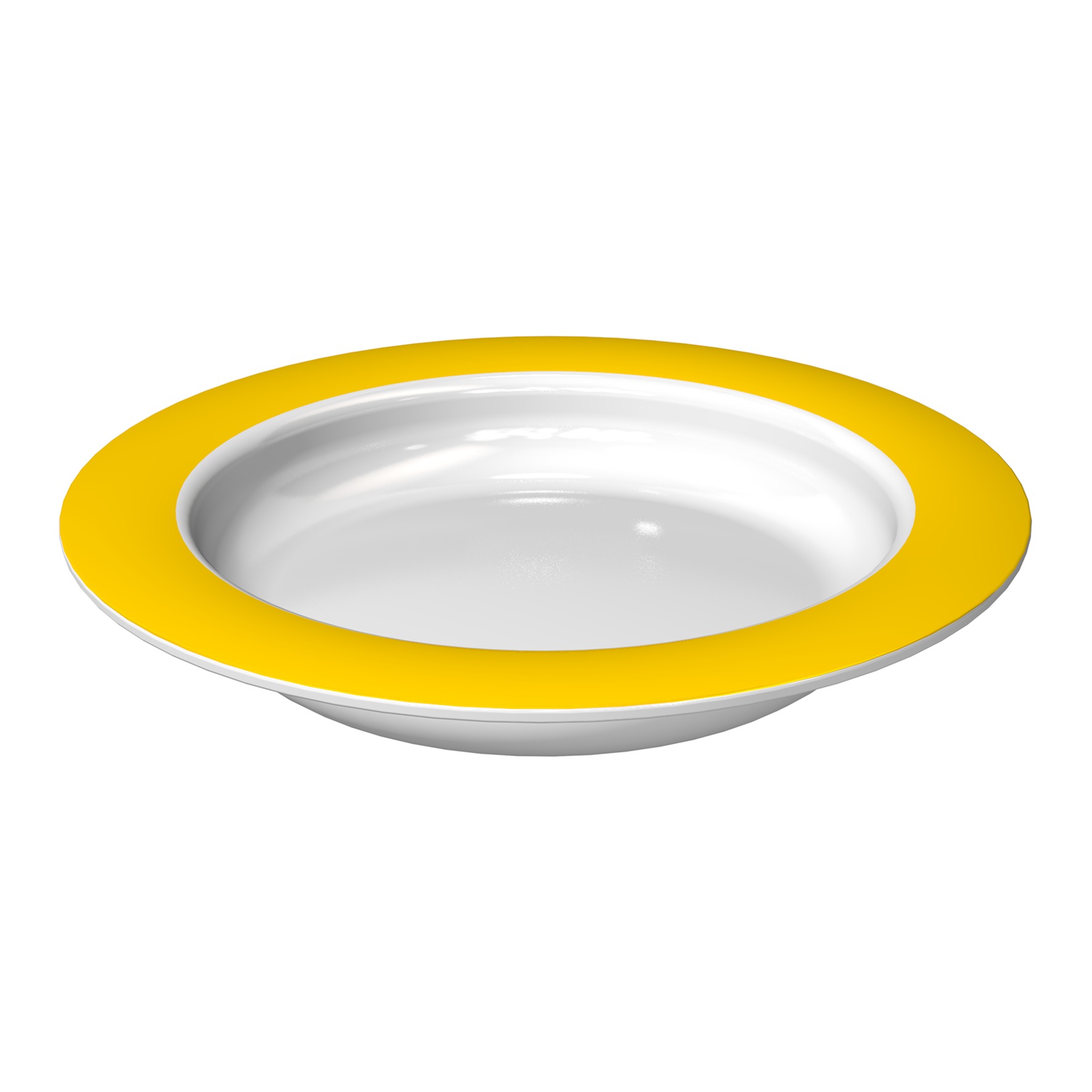 Small plate with sloped base 