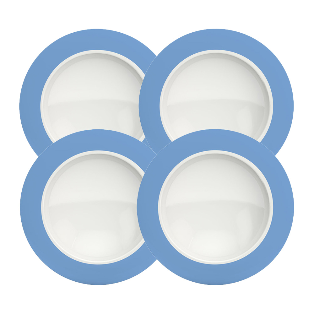 Set of 4 soup plates elegant