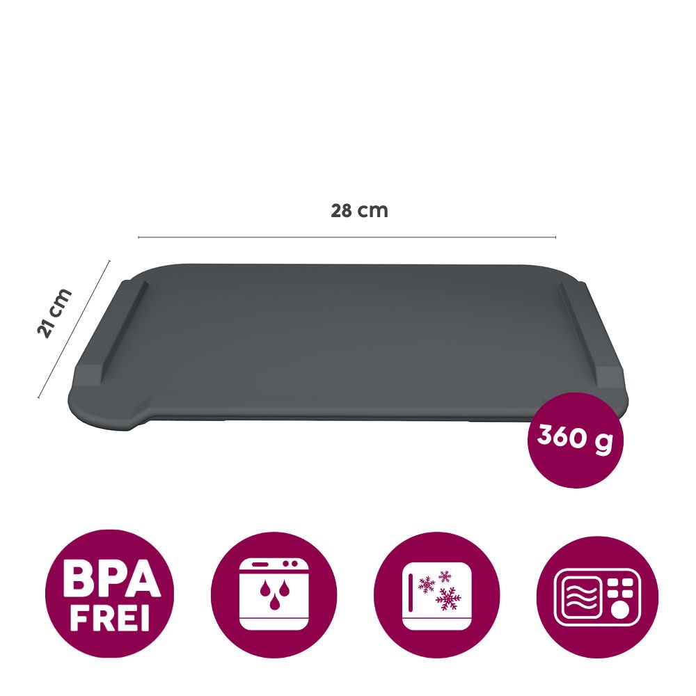 Large non-slip board with preparation aid Large non-slip board with preparation aid
