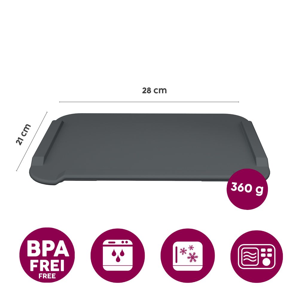 Large non-slip board with preparation aid