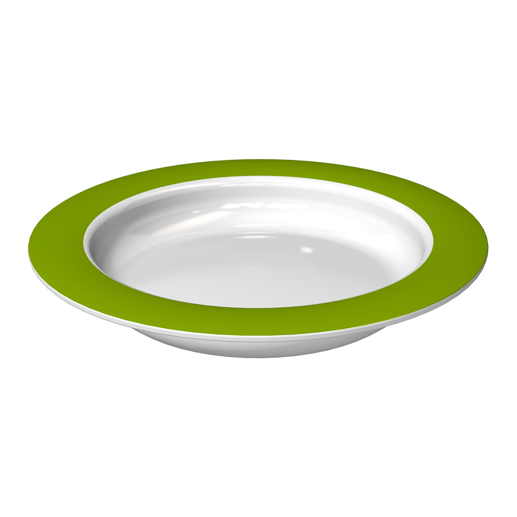 Small plate with sloped base